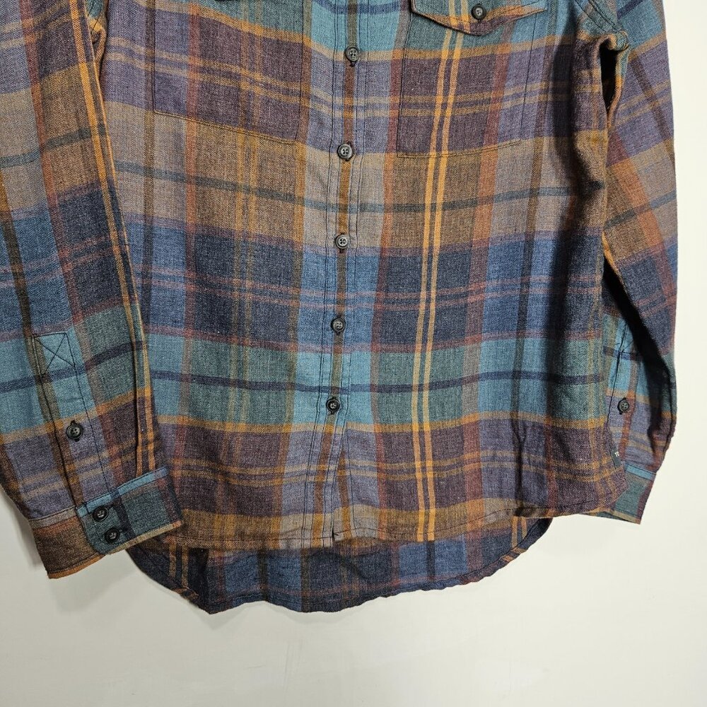 Toad&Co Reform Flannel Plaid Shirt Women’s Medium Organic Outdoor Casual - Picture 3 of 9